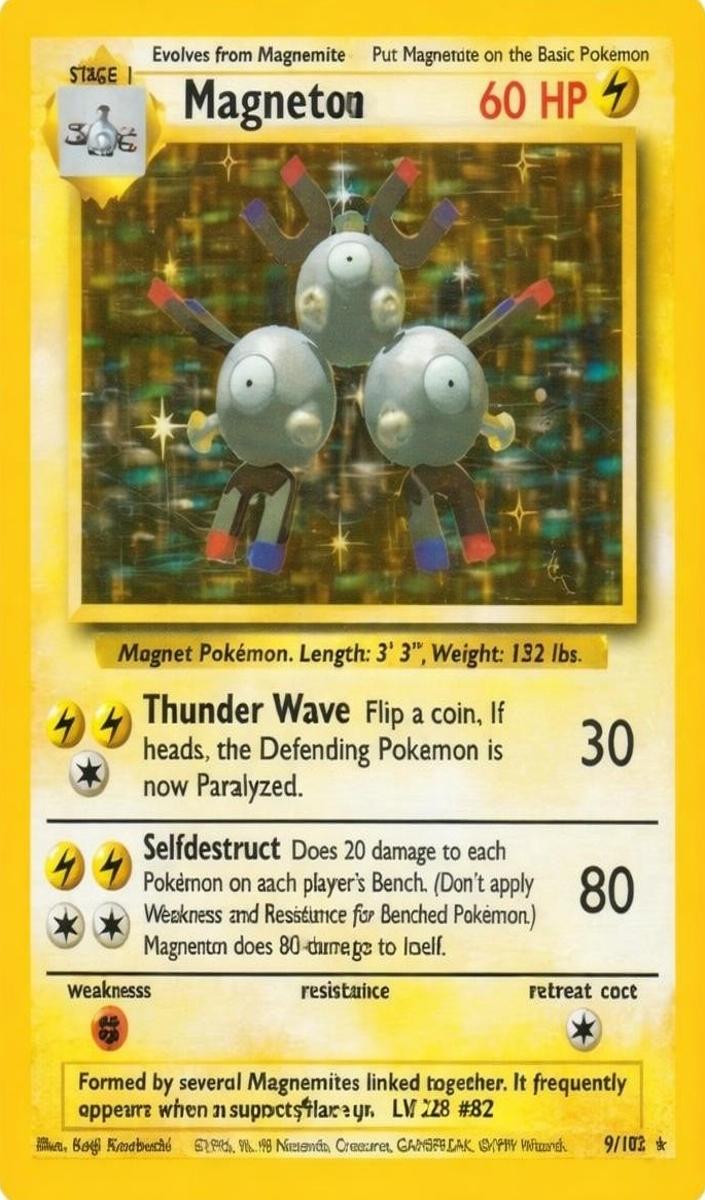 Magneton Holo 1999 Pokemon Base Set