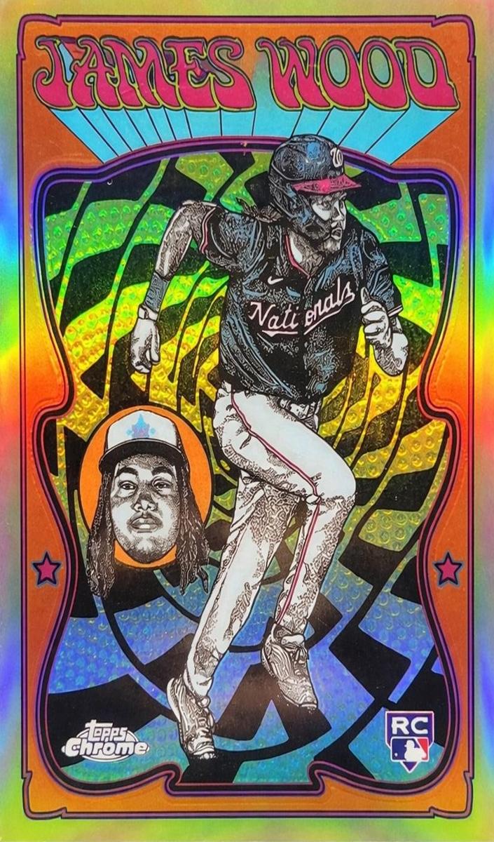 2025 Topps Chrome Ultra Violet All Stars James Wood #UV-11 card