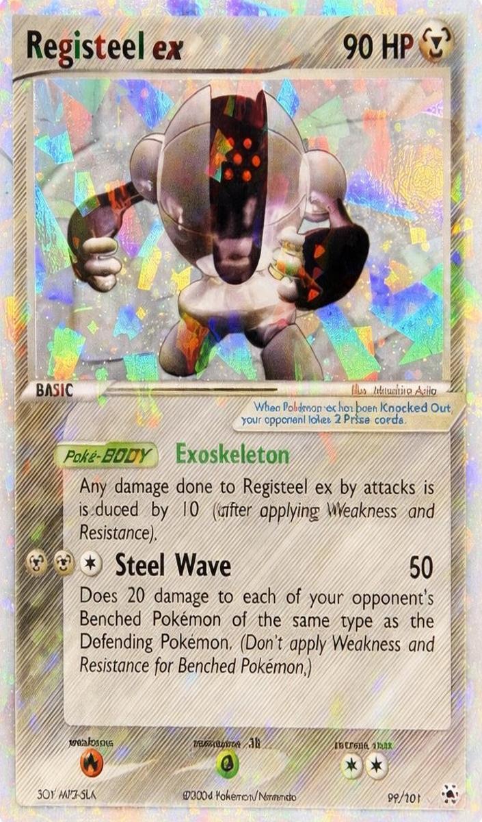 2004 Pokemon EX Hidden Legends Hiddenlegends Pa Holo #99 Registeel front