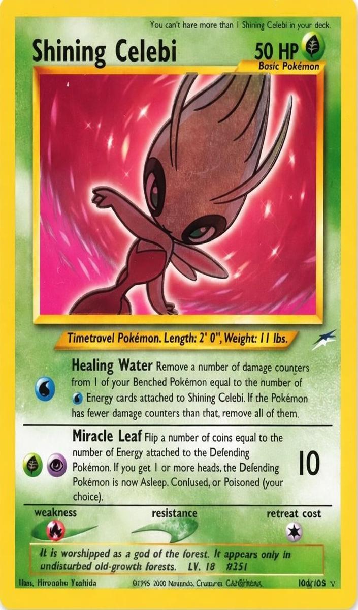 Shining Celebi 2002 Pokemon Neo Destiny