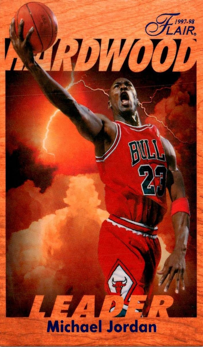 1997 Fleer HARDWOOD LEADERS #4 Michael Jordan front