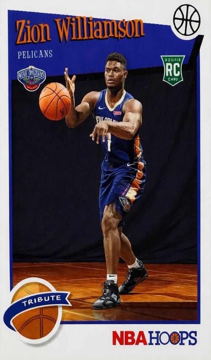Zion Williamson 2019 Panini Hoops Tribute Basketball
