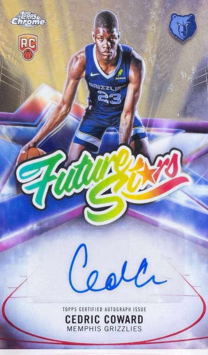 2025 Topps Chrome Future Stars Autograph Cedric Coward #FS-CC card