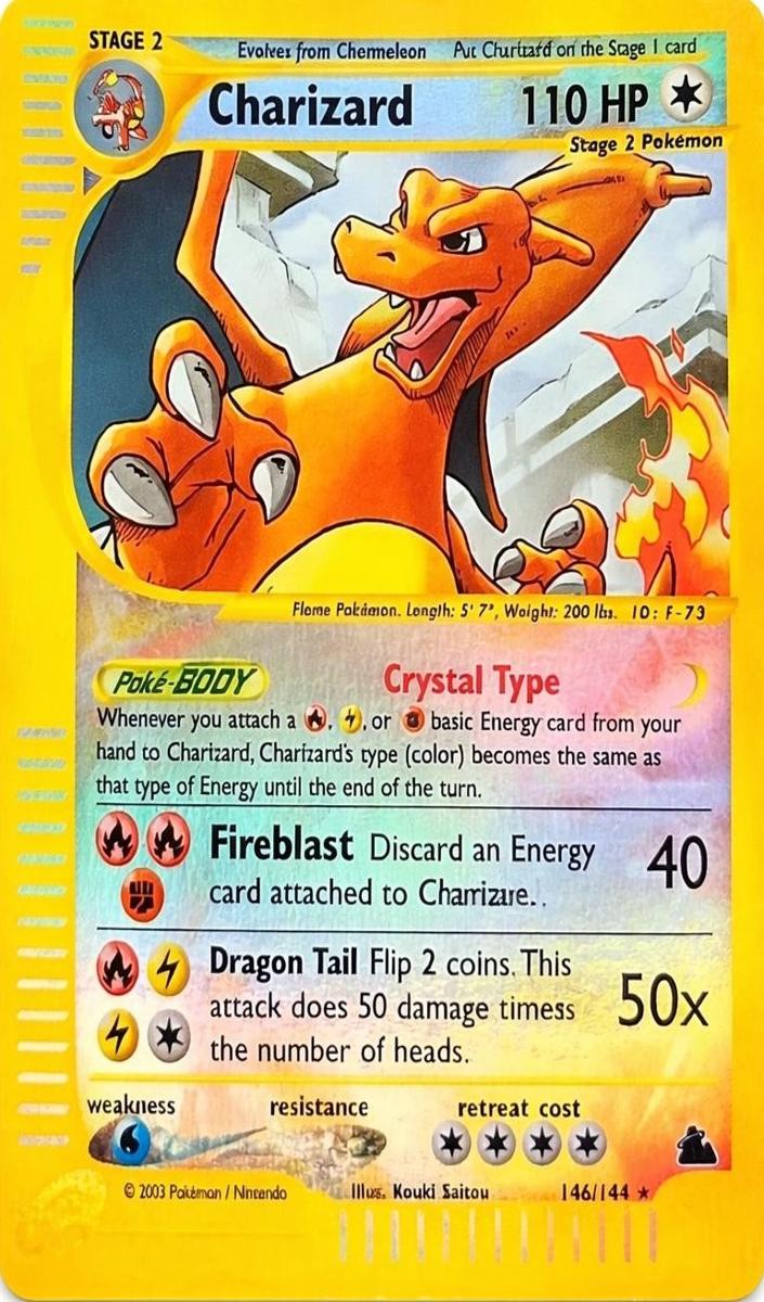 2003 Pokemon Skyridge Foil #146 Charizard front