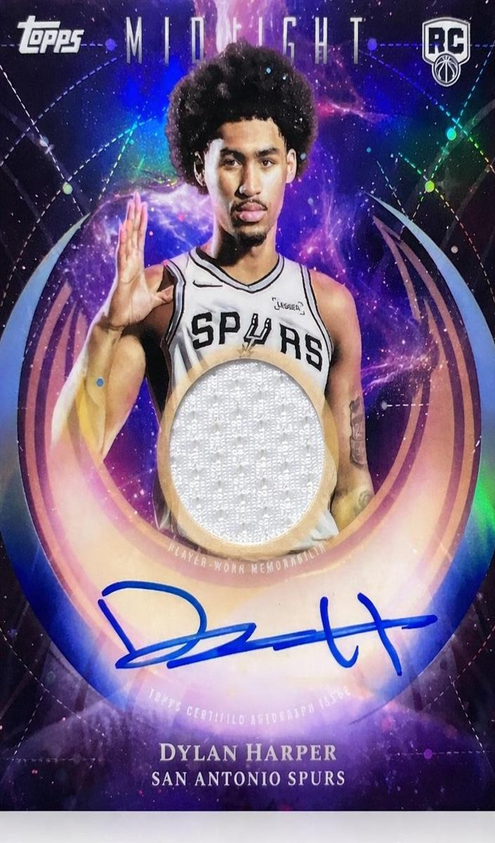 2025 Topps Midnight Rookie Jersey Autograph Dylan Harper #RJA-DH card