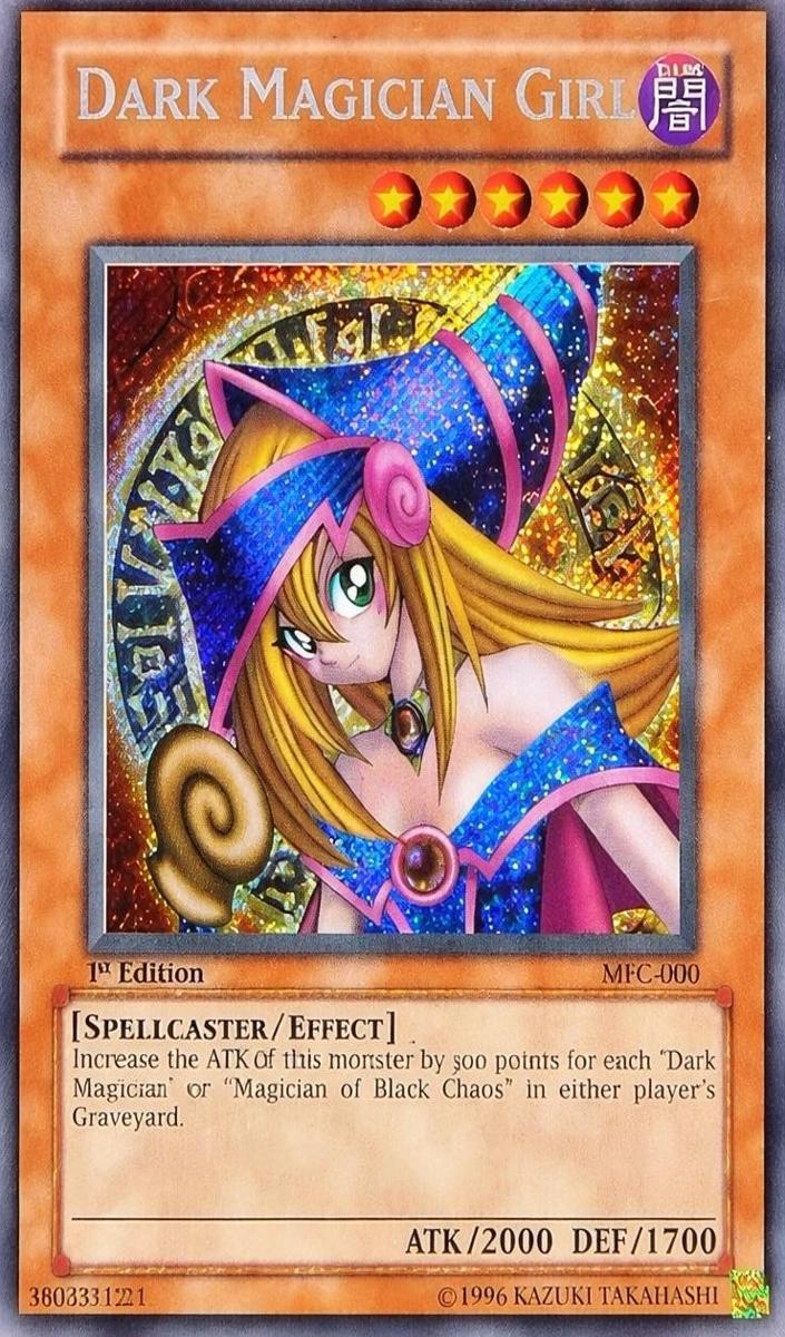 2003 Yu-Gi-Oh Magician's Force #000 Dark Magician Girl front