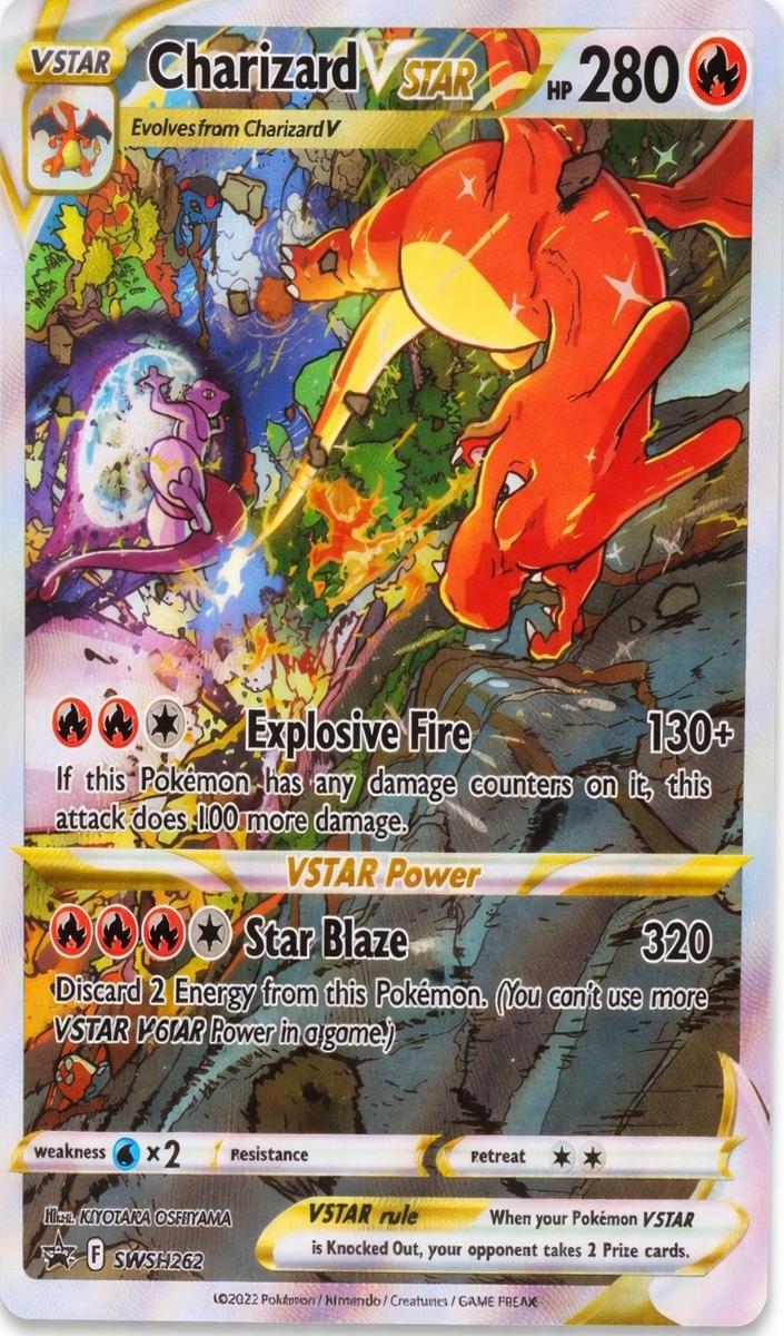 2022 Pokemon Black Star Promo Full Art #262 Charizard front