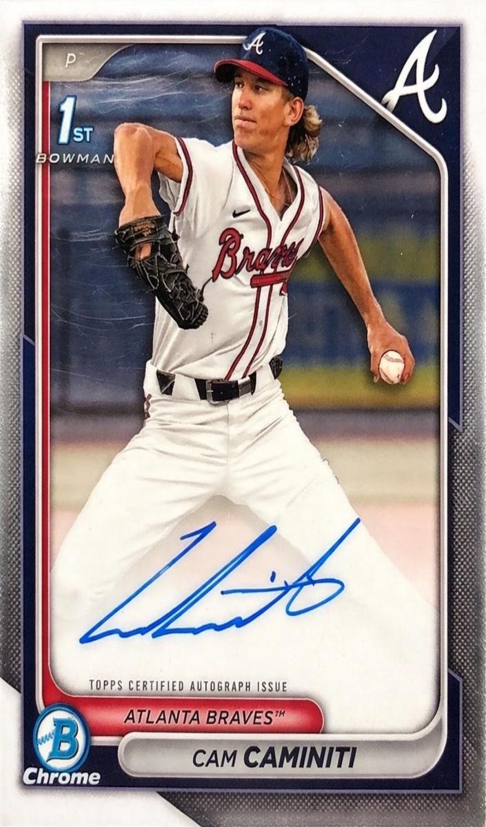 2024 Bowman Bowman Draft Chrome #CPACC Cam Caminiti front