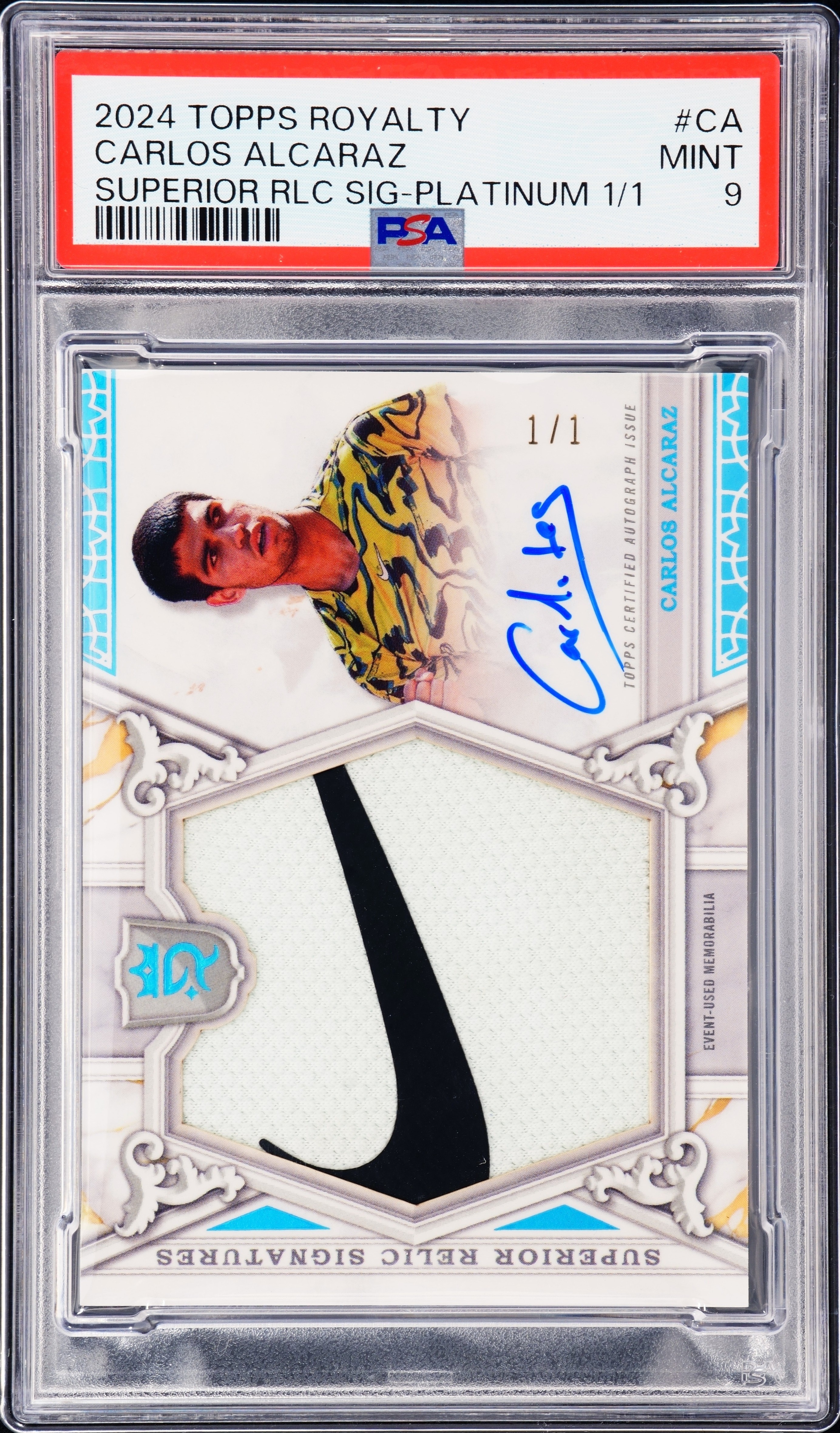 Carlos Alcaraz - 2024 Topps Royalty Tennis