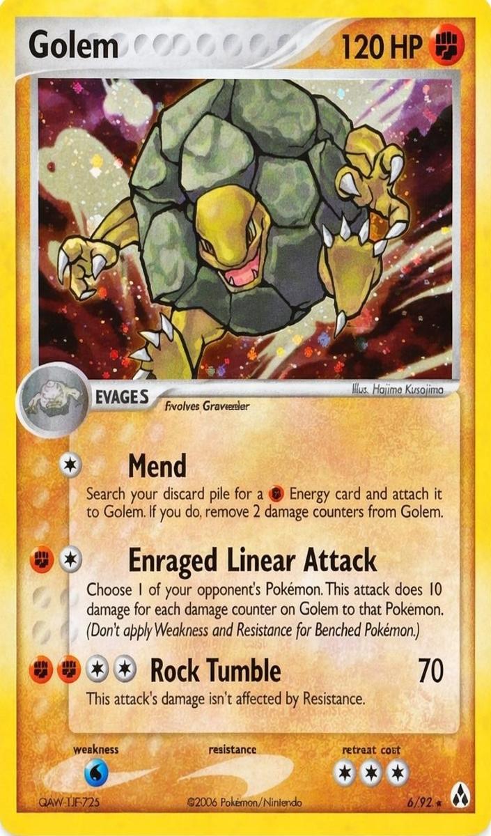Golem 2006 Pokemon EX Legend Maker