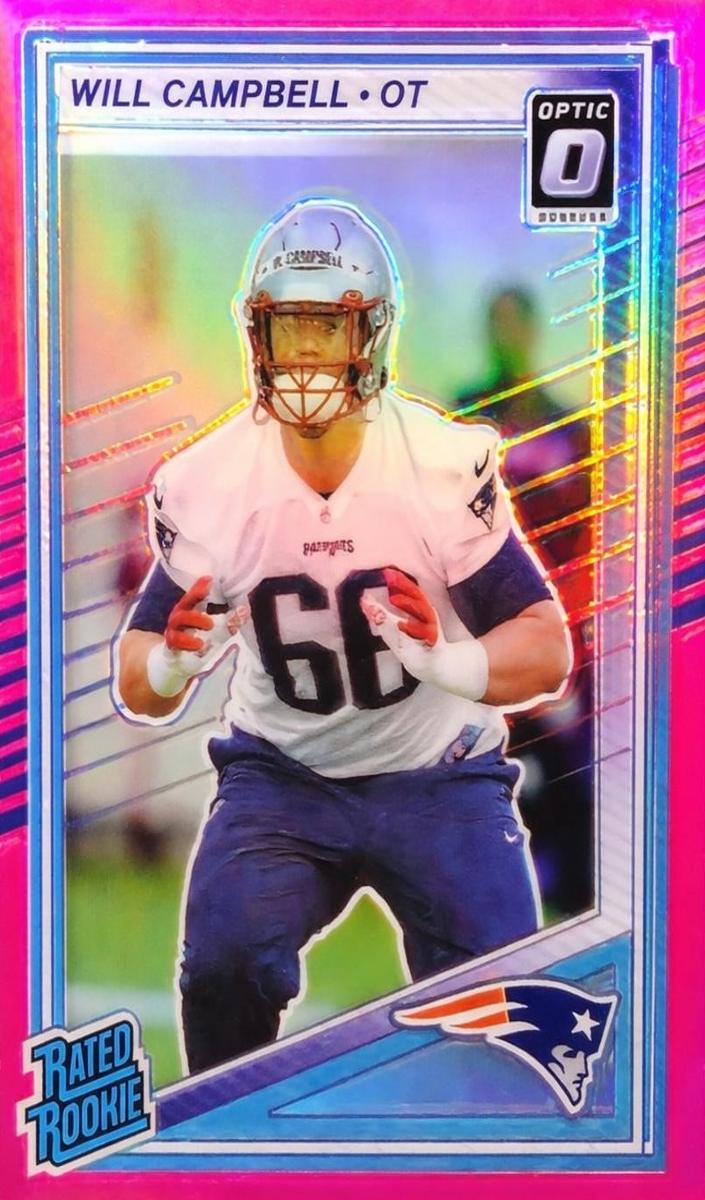 2025 Panini Donruss Will Campbell [Pink Optic Preview] #345 card