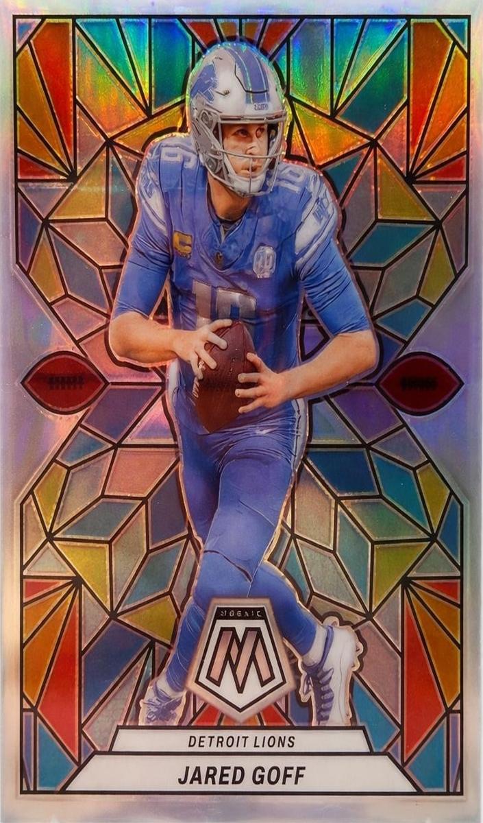 2024 Panini Mosaic Stained Glass Jared Goff #SG-6 card