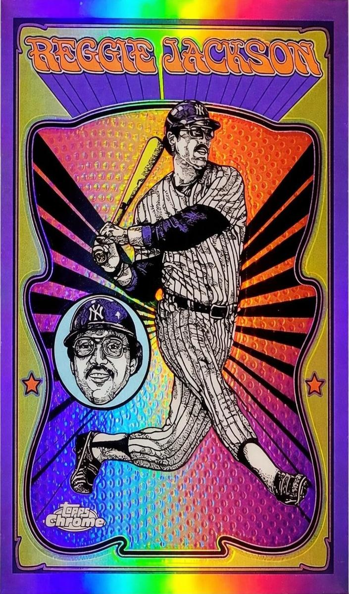 2025 Topps Chrome Ultra Violet All Stars Reggie Jackson #UV-14 card