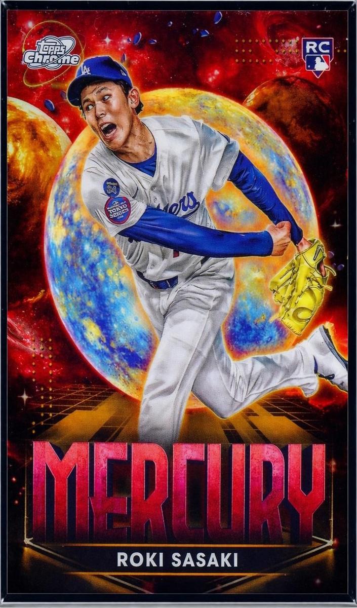 2025 Topps Cosmic Chrome Planetary Pursuit Roki Sasaki #PPM-6 card