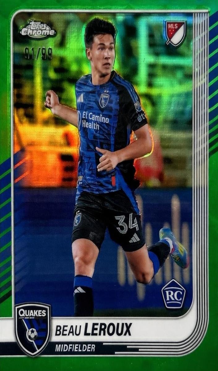 2025 Beau Leroux [Green Refractor] #120