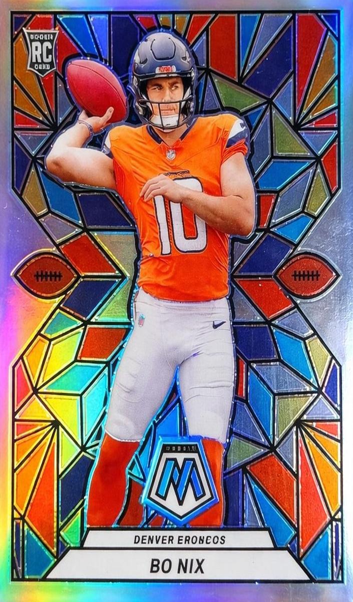 2024 Panini Mosaic Stained Glass Bo Nix #SG-19 card