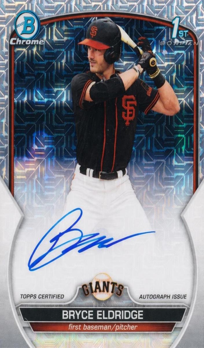 2023 Bowman Bowman Draft Chrome #CDA-BE Bryce Eldridge front