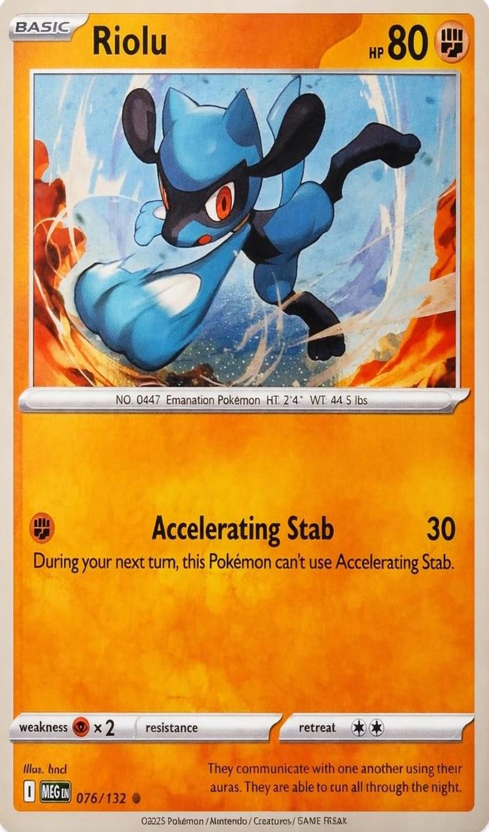 Riolu 2025 Pokemon Mega Evolution