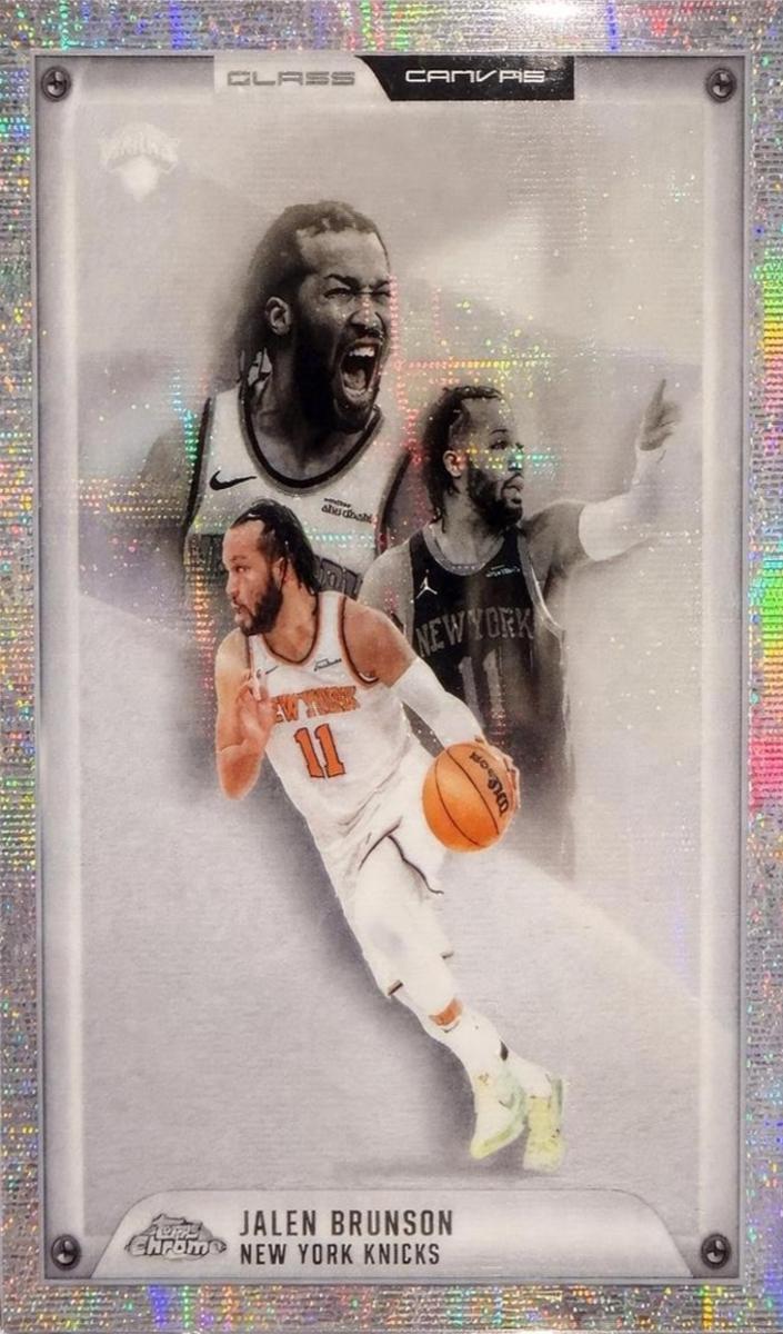 2025 Topps Chrome Glass Canvas Jalen Brunson #GC-17 card