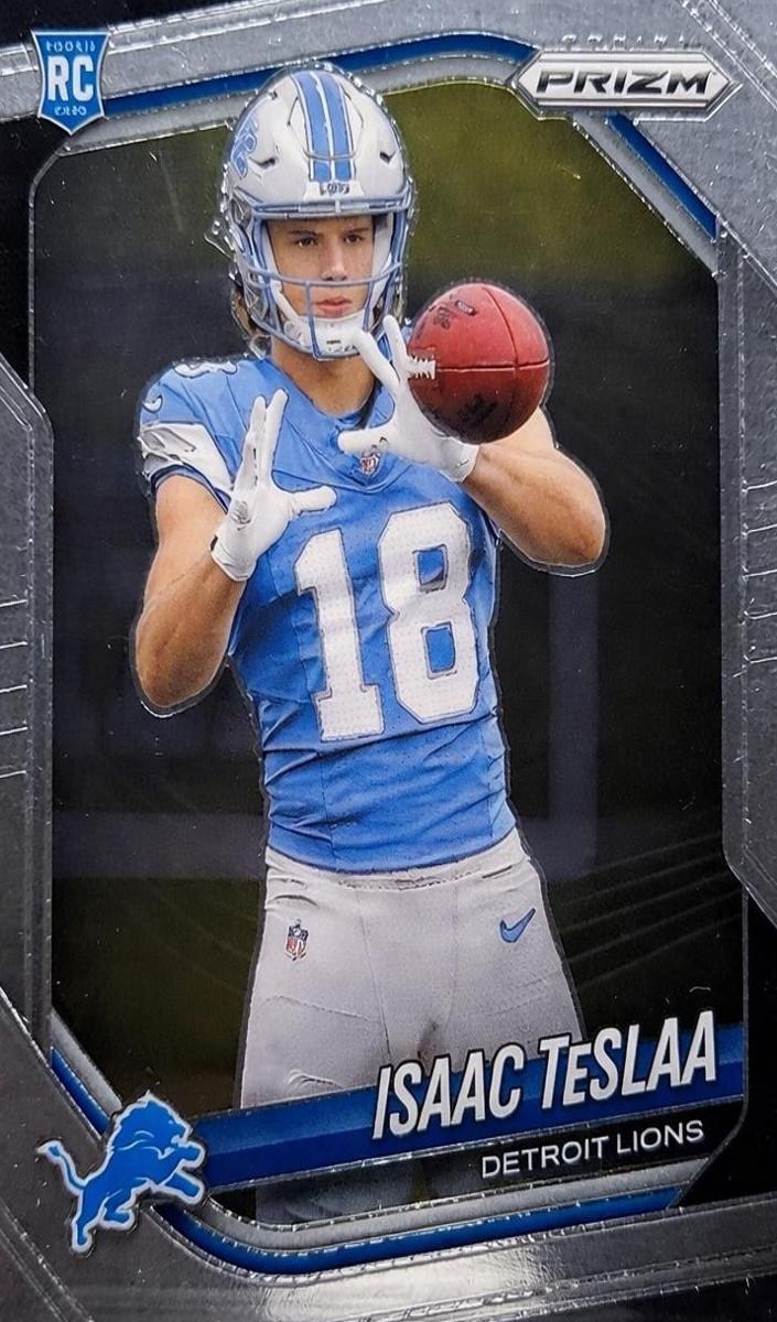 Isaac TeSlaa 2025 Prizm Football card