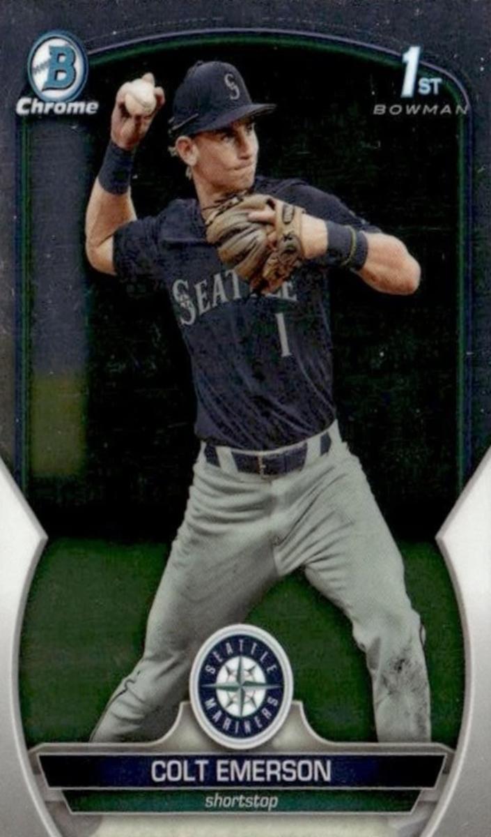 Colt Emerson 2023 Bowman Draft Chrome Baseball