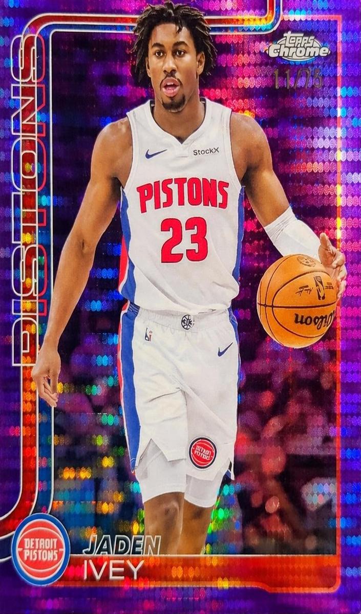 Jaden Ivey 2025-26 Topps Chrome Basketball card