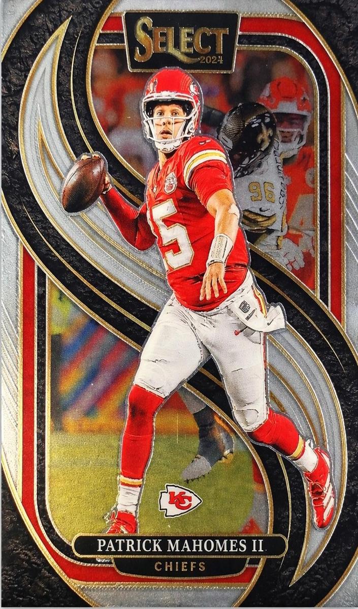 2024 Panini Select Patrick Mahomes II [Red Blue Prizm Shock] #120 card