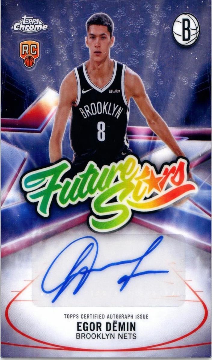 2025 Topps Chrome Future Stars Autograph Egor Demin #FS-ED card