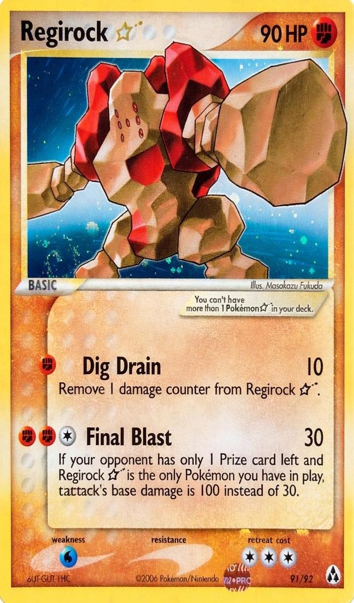 2006 Regirock [Gold Star] #91