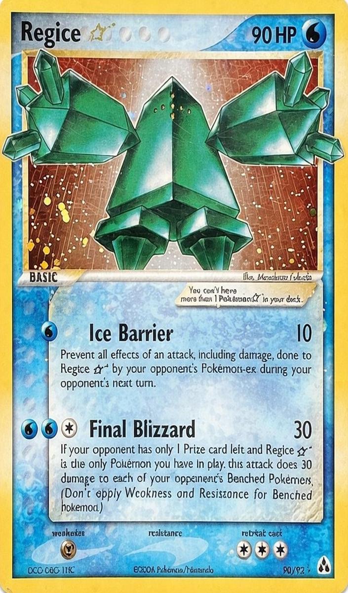 2006 Regice [Gold Star] #90