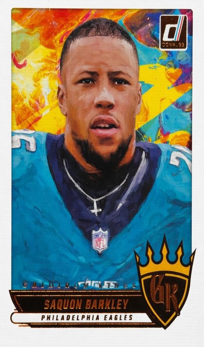 2025 Panini Donruss Gridiron Kings Saquon Barkley #GK-SBY card