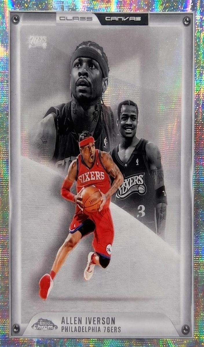 2025 Topps Chrome Glass Canvas Allen Iverson #GC-12 card