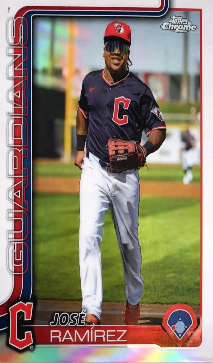 Jose Ramirez 2025 Topps Chrome Baseball card