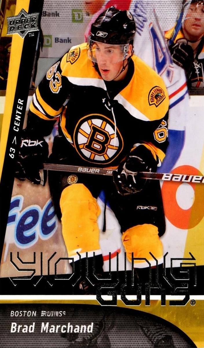 Brad Marchand 2009 Upper Deck Young Guns Hockey