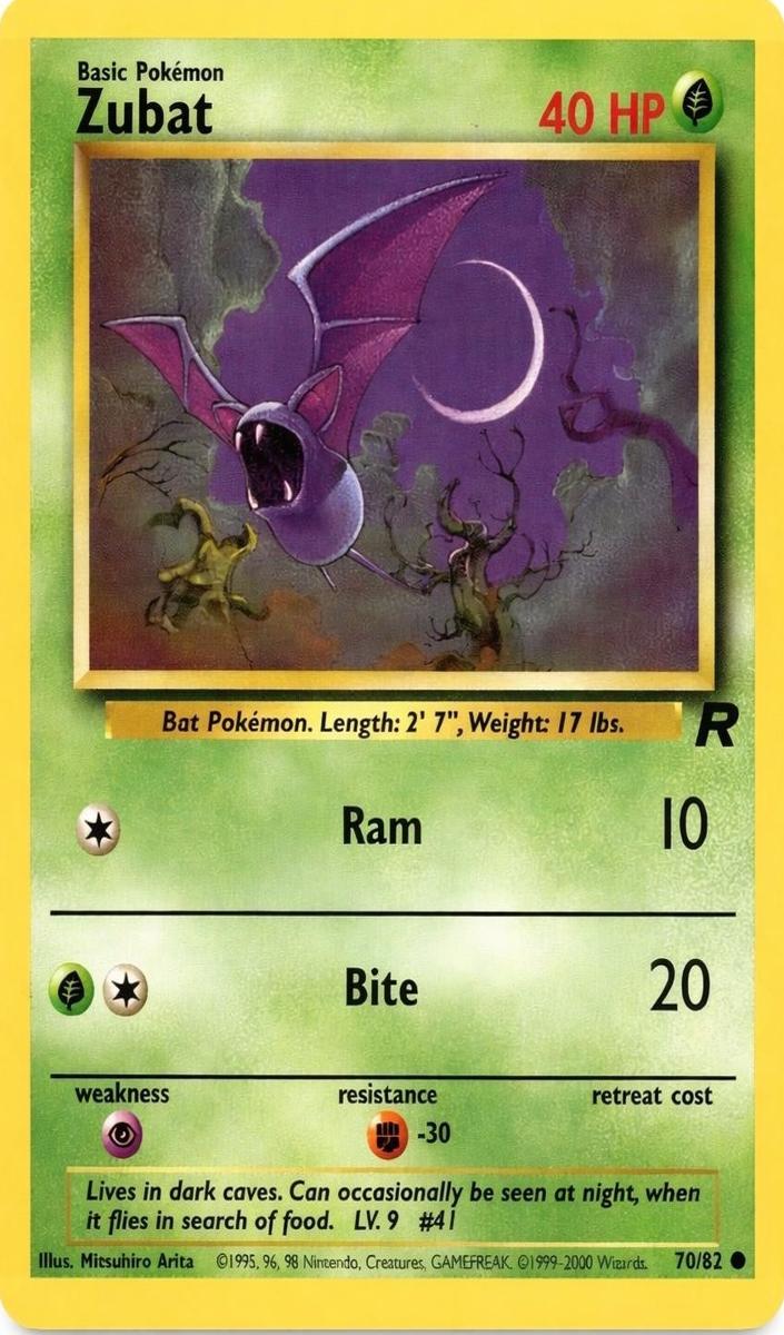 Zubat 2000 Pokemon Team Rocket
