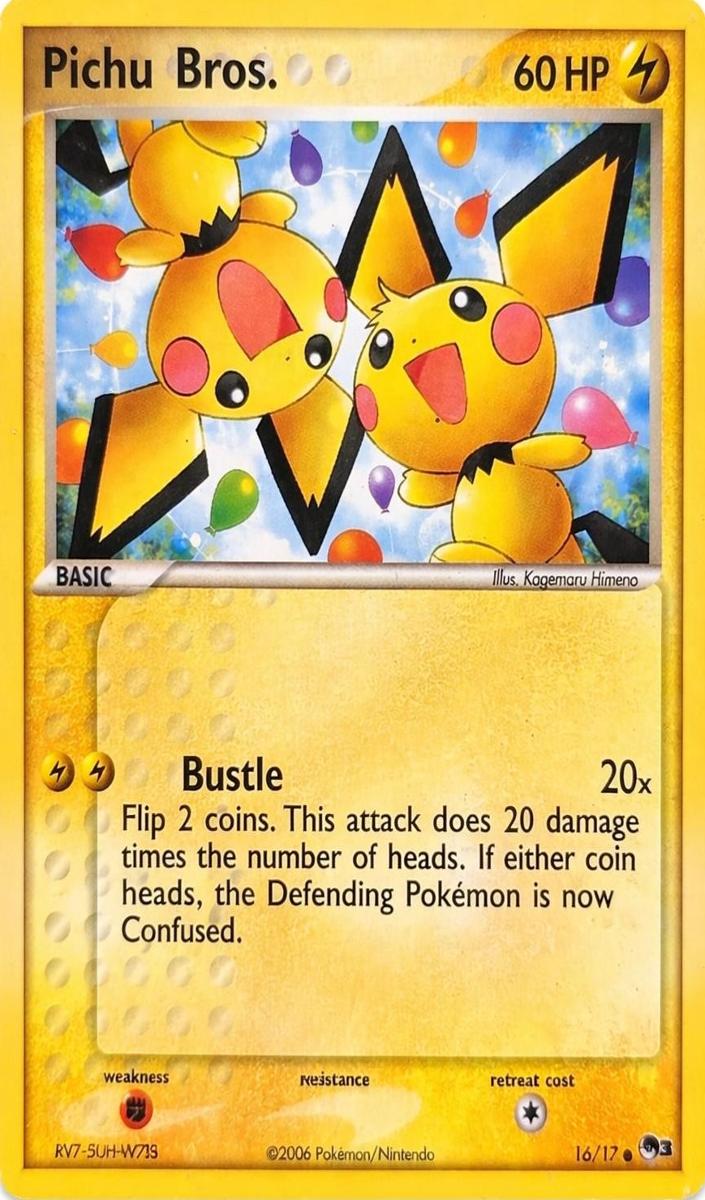 Pichu Bros. 2006 Pokemon POP Series 3