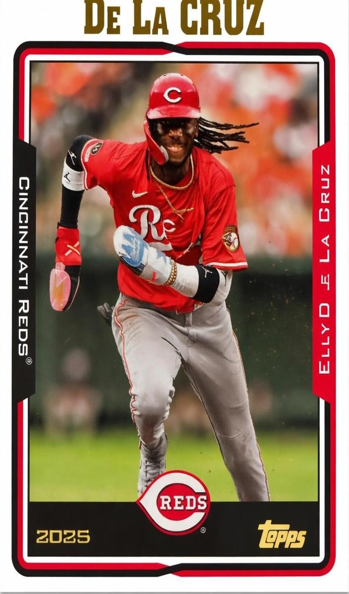 2025 Topps Archives Elly De La Cruz [Aqua] #271 card