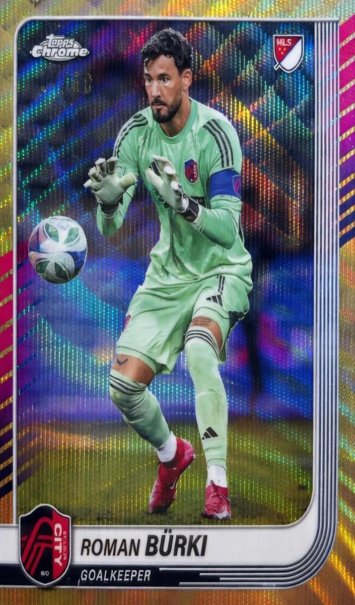 Roman Burki 2025 Chrome MLS Soccer card