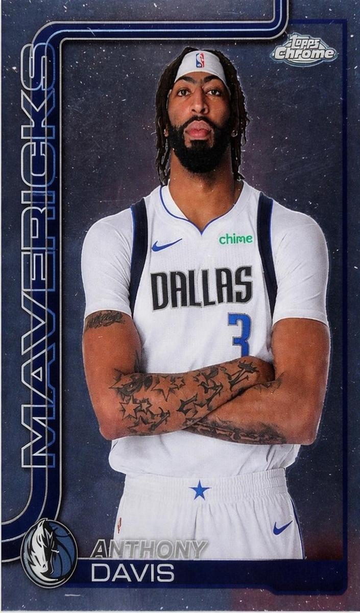 Anthony Davis 2025-26 Topps Chrome Basketball card