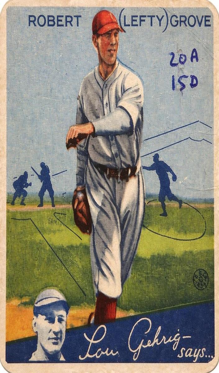 1934   #19 Lefty Grove front