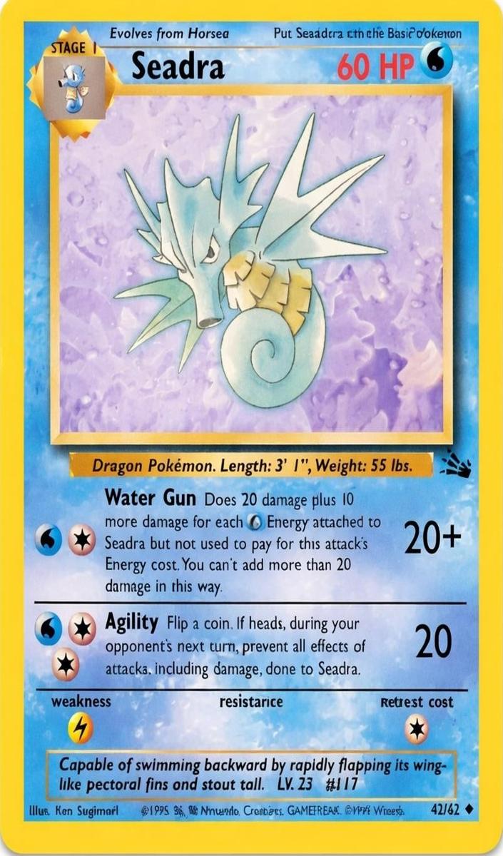 Seadra 1999 Pokemon Fossil