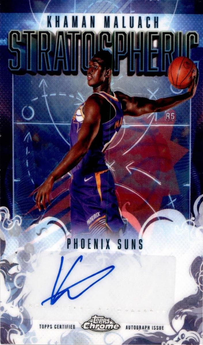 2025 Topps Chrome Stratospheric Signature Rookie Khaman Maluach #SMR-KM card