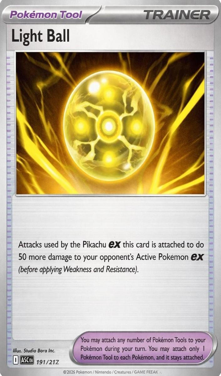 Light Ball 2026 Pokemon Mega Evolution Ascended Heroes