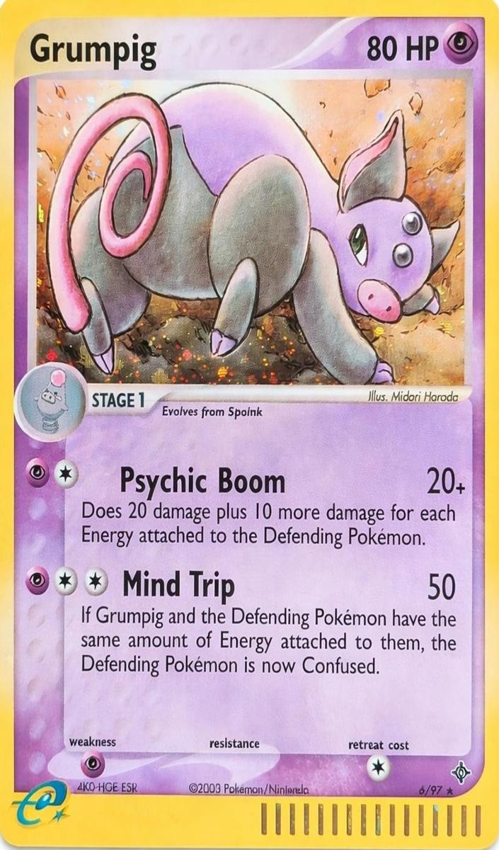 Grumpig Holo 2003 Pokemon EX Dragon