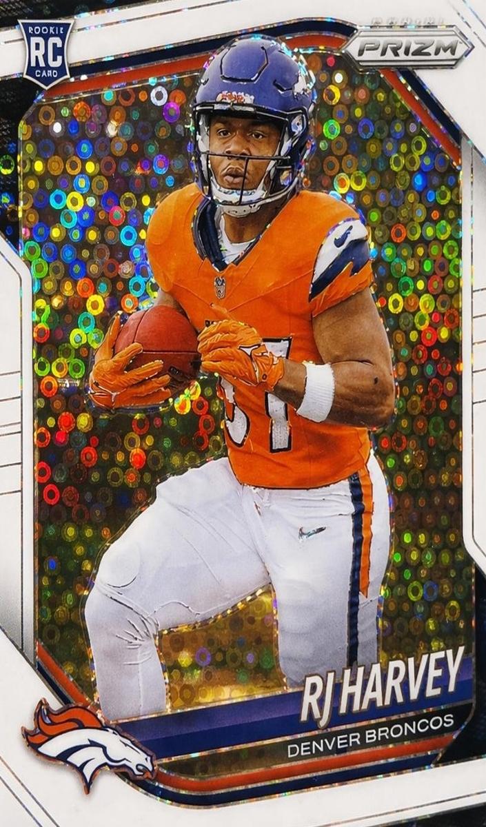 2025 Panini Prizm RJ Harvey [Autograph Silver] #303 card