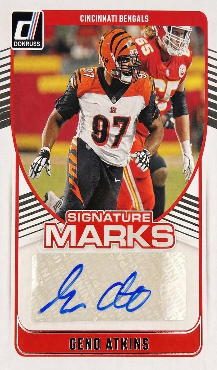 2024 Panini Donruss Geno Atkins #SMA-GAT card