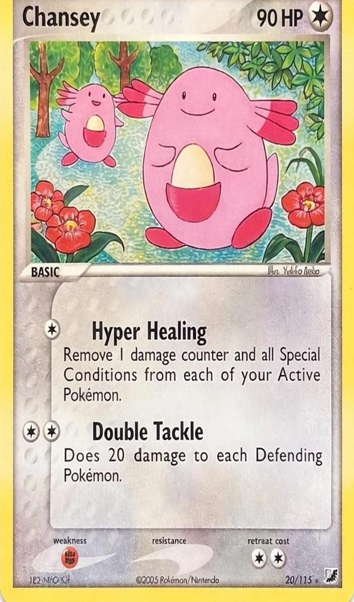 Chansey 2005 Pokemon EX Unseen Forces