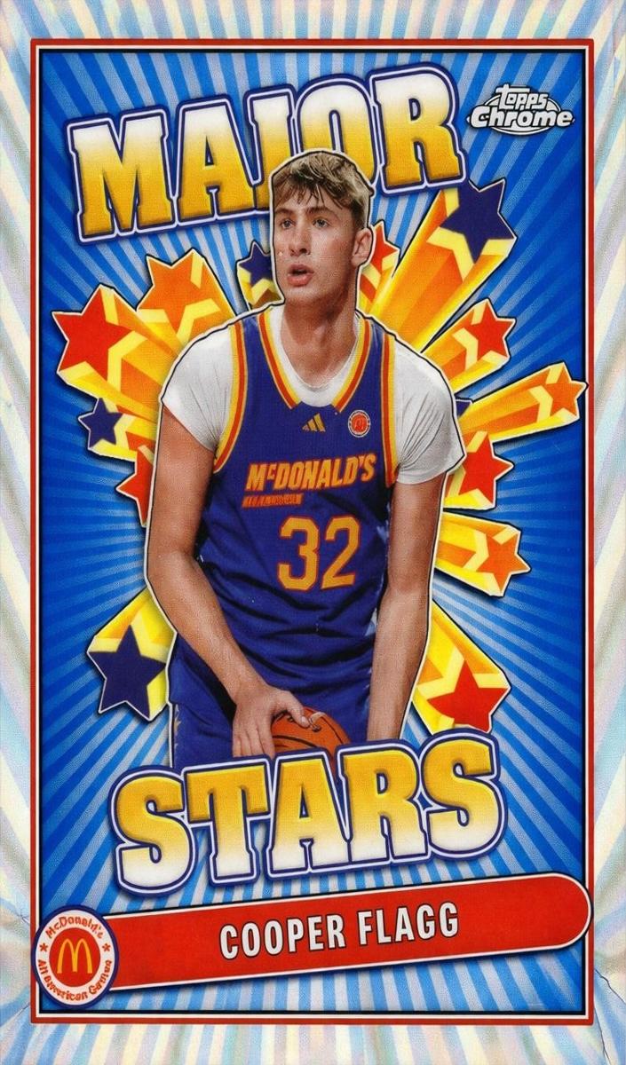 2024 Topps Chrome McDonald’s All American Major Stars Cooper Flagg #SES-COF card