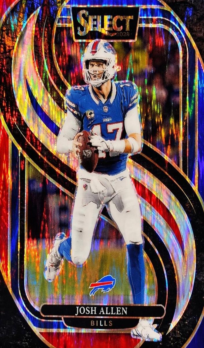 2024 Panini Select Josh Allen [Orange Prizm Shock] #122 card