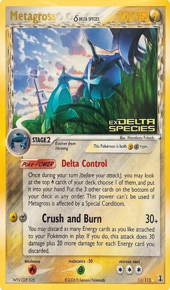 2005 Pokemonex Pokemon Delta Species Reverse Holo #11 Metagross front
